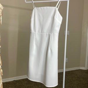 White Halter Dress